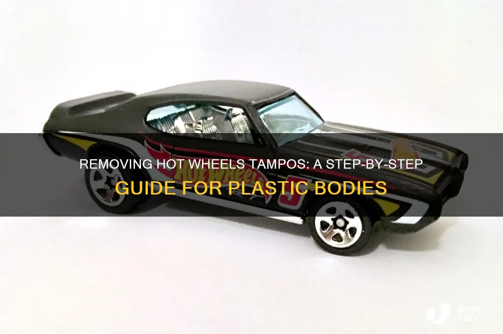 how to remove hot wheels tampos from plastic body