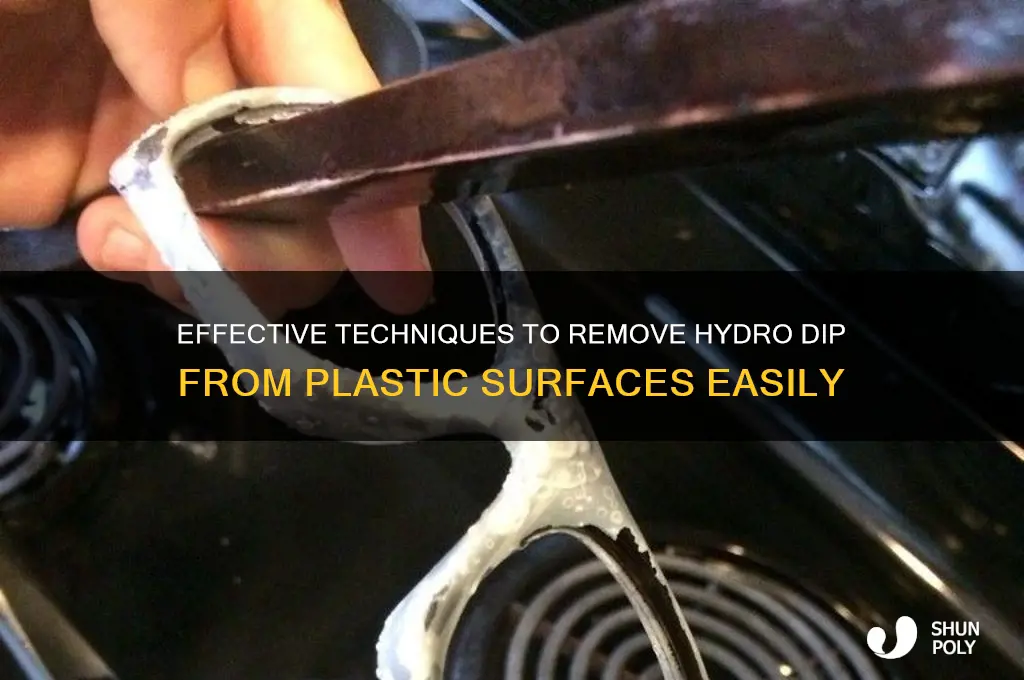 how to remove hydro dip from plastic