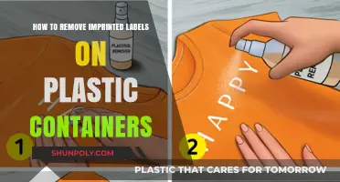 Erase Labels on Plastic Containers: Effective Methods