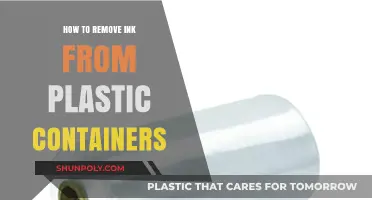 Erase Ink Stains from Plastic Containers Easily