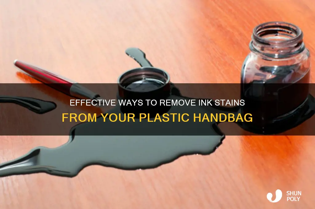 how to remove ink from plastic handbag