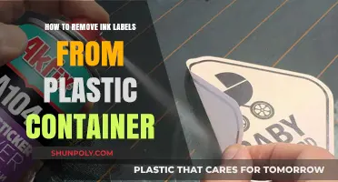 Erase Ink Labels from Plastic Containers Easily