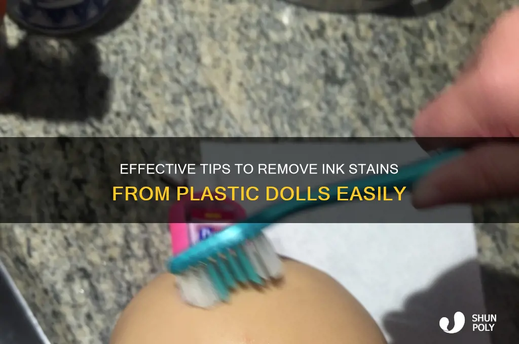 how to remove ink stains from plastic dolls
