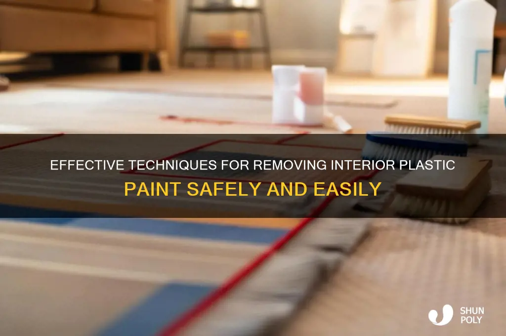 how to remove interor plastic pint
