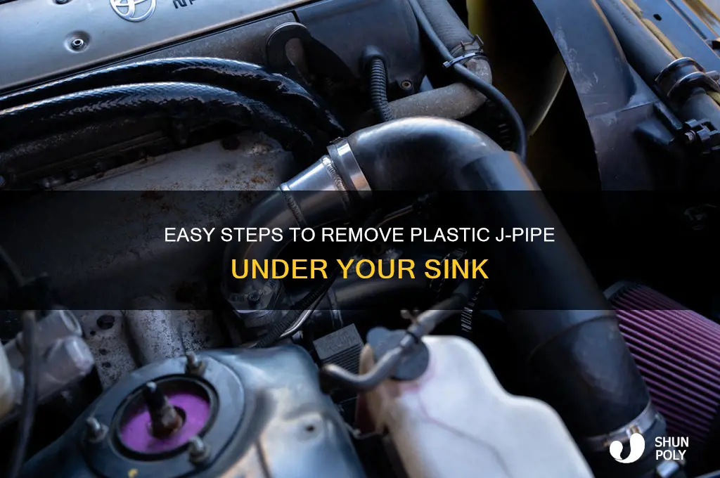 how to remove j pipe under sink plastic