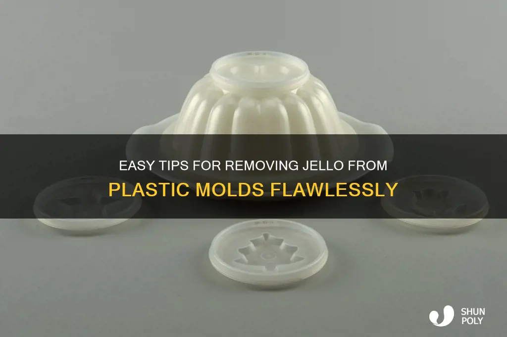 how to remove jello from a plastic mold