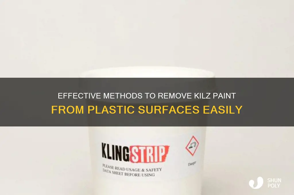 how to remove kilz from plastic