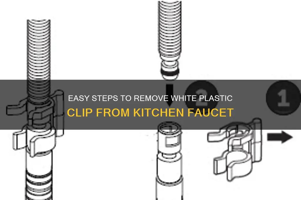 how to remove kitchen faucet white plastic clip