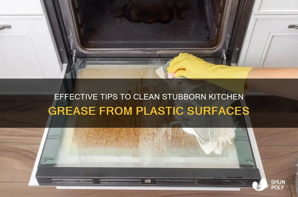 how to remove kitchen grease from plastic