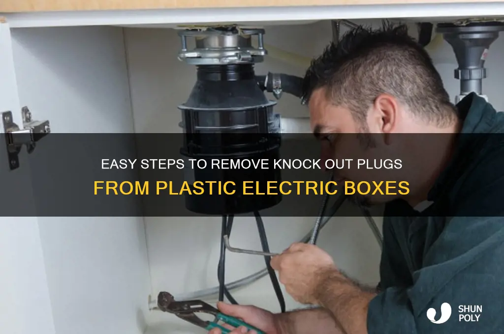 how to remove knock out plug from plastic electric box