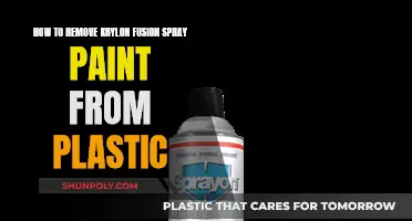Removing Krylon Fusion Spray Paint from Plastic Surfaces