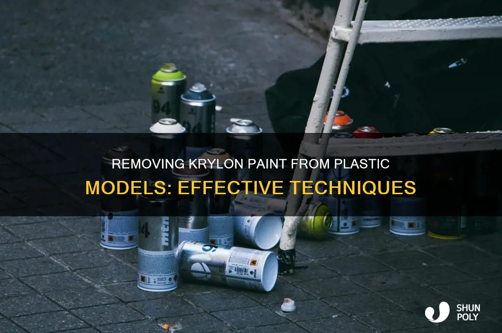 how to remove krylon paint on plastic models