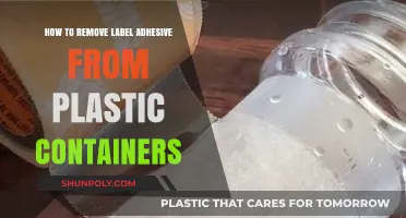 Effective Ways to Remove Label Adhesive from Plastic Containers Easily