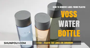 Easy Steps to Remove Labels from Voss Plastic Water Bottles