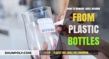 Effective Ways to Remove Sticky Label Residue from Plastic Bottles