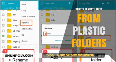 Effortless Label Removal: Tips for Cleaning Plastic Folders