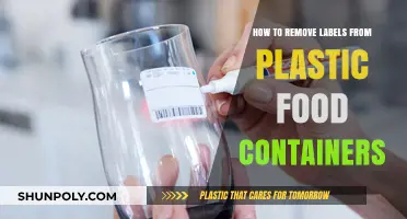 Effortless Label Removal: Clean Plastic Food Containers Like a Pro