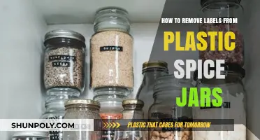 Effortless Label Removal: Clean Your Plastic Spice Jars Like a Pro