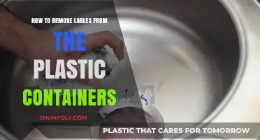 Peeling Off Labels: Reviving Plastic Containers