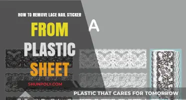 Easy Steps to Peel Lace Nail Stickers from Plastic Sheets