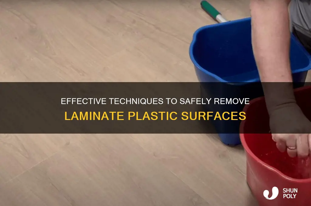 how to remove laminate plastic