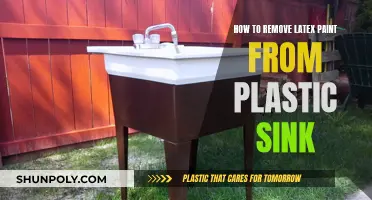 Removing Latex Paint from a Plastic Sink: Effective Methods