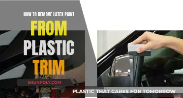 Removing Latex Paint from Plastic Trim: Effective Methods