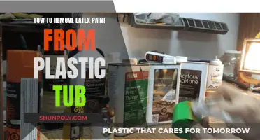 Removing Latex Paint from Plastic Tubs: Effective Solutions