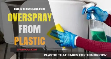Effective Methods to Remove Latex Paint Overspray from Plastic Surfaces