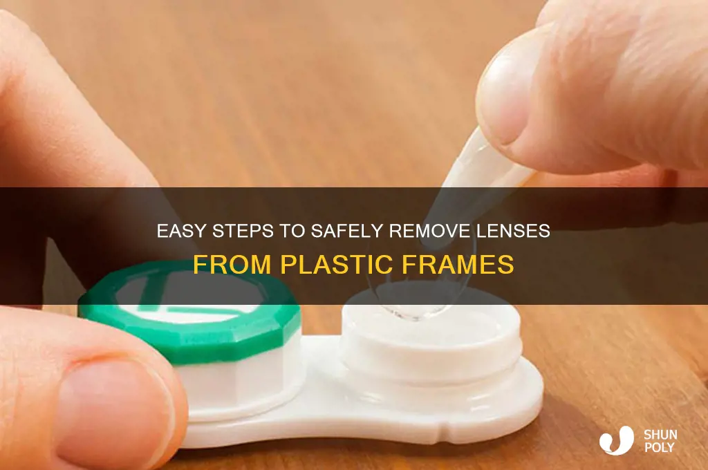 how to remove lenses from plastic frames