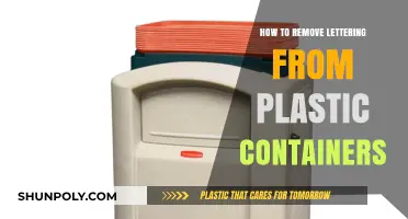 Erase Labels from Plastic Containers Like a Pro