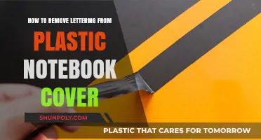 Easy DIY Guide: Removing Lettering from Plastic Notebook Covers