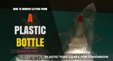 Easy DIY Guide: Removing Letters from Plastic Bottles Effortlessly