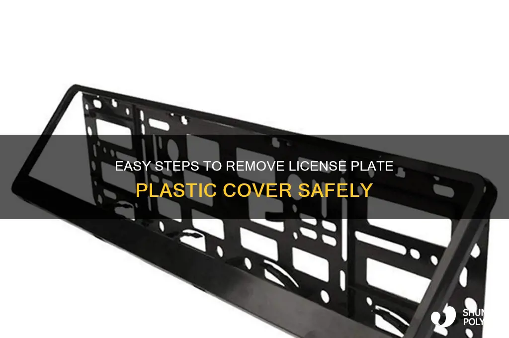 how to remove license plate plastic