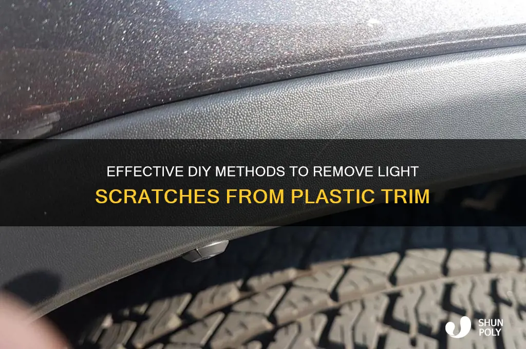 how to remove light scratches from plastic trim
