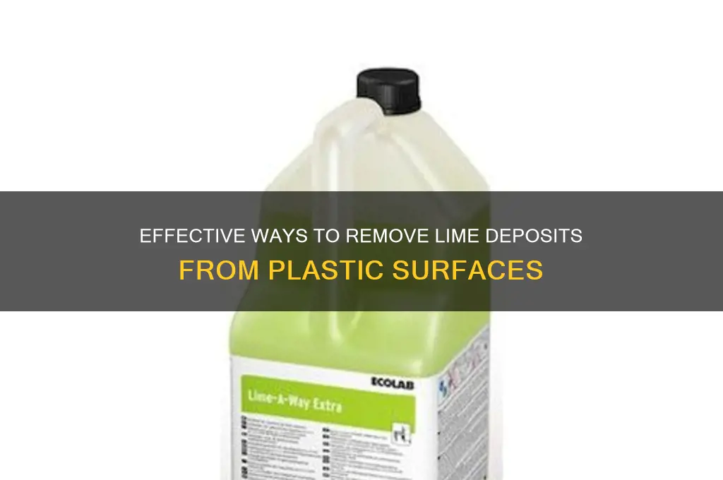 how to remove lime deposits from plastic