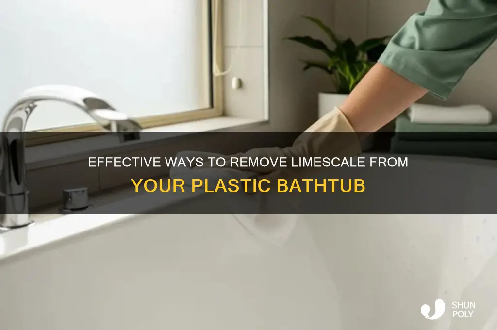 how to remove limescale from plastic bath