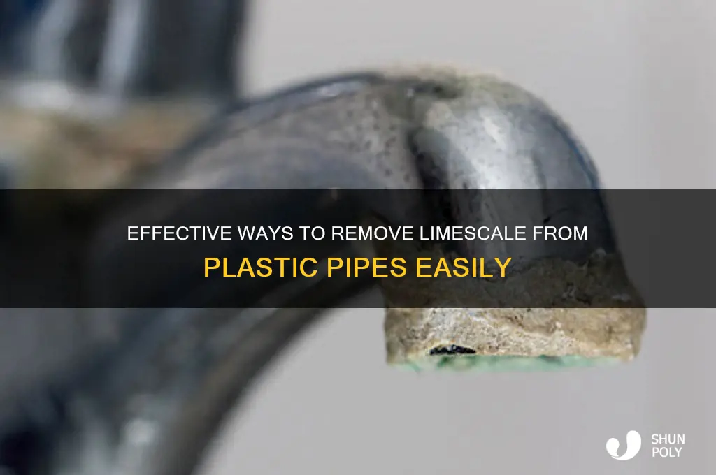 how to remove limescale from plastic pipes