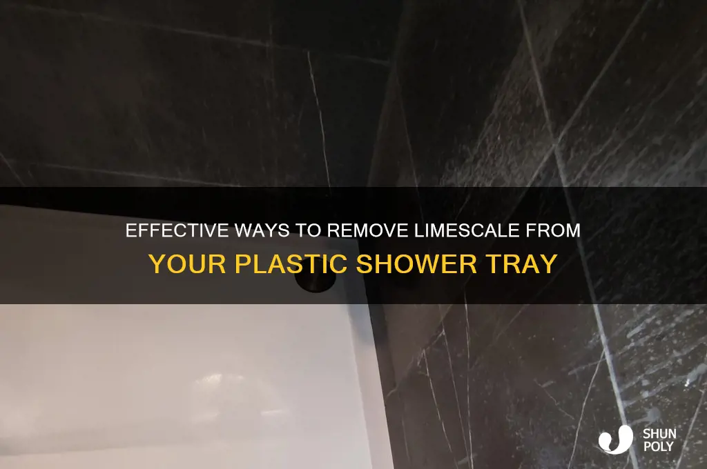 how to remove limescale from plastic shower tray