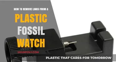 Removing Links from Your Plastic Fossil Watch: A Simple DIY Guide