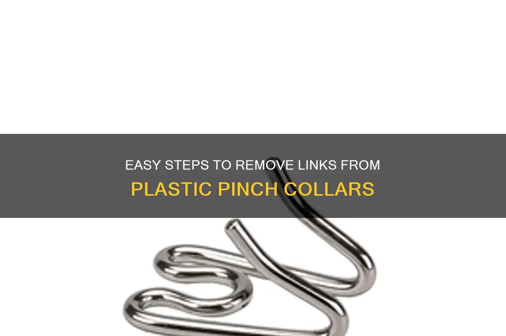 how to remove links from plastic pinch collar