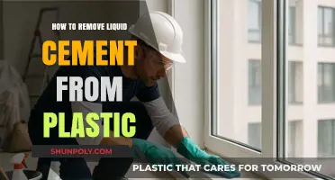 Effective Methods to Remove Liquid Cement from Plastic Surfaces
