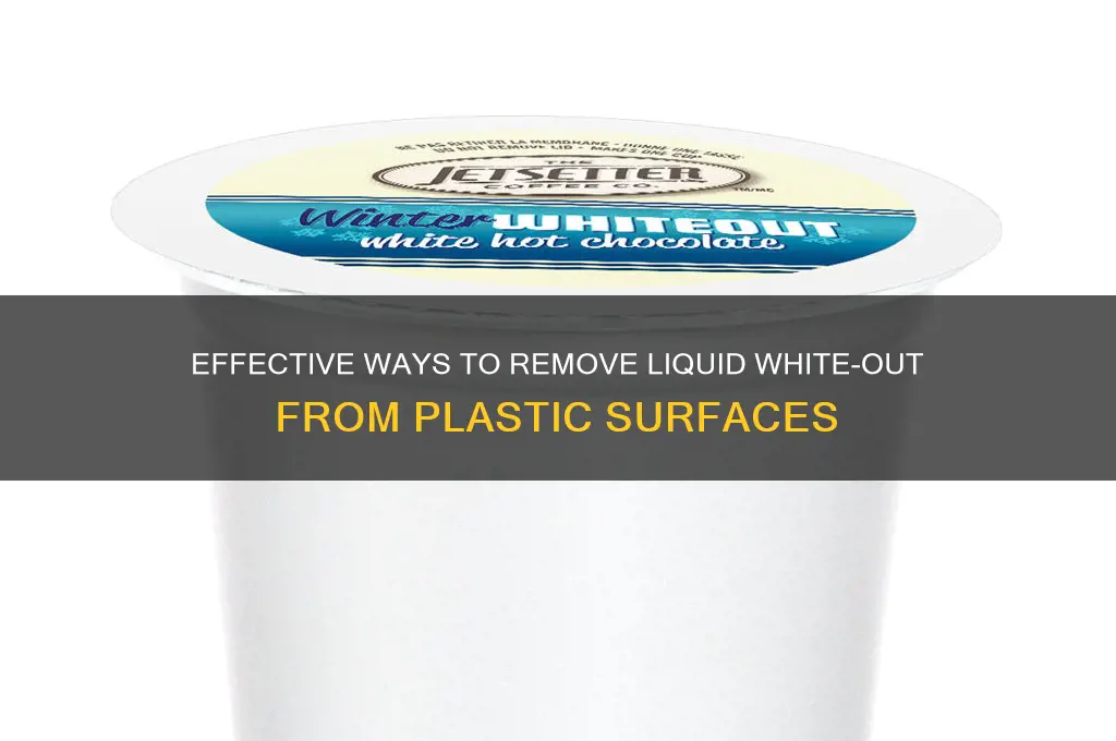 how to remove liquid white out from plastic