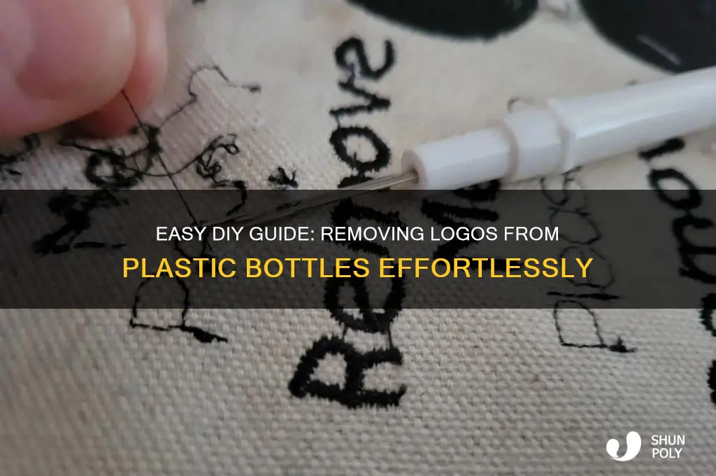 how to remove logo from plastic bottle