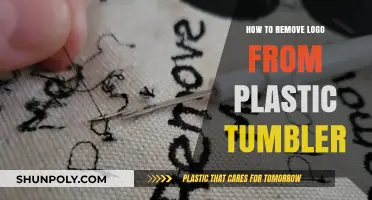 Easy DIY Guide: Removing Logos from Plastic Tumblers Effortlessly