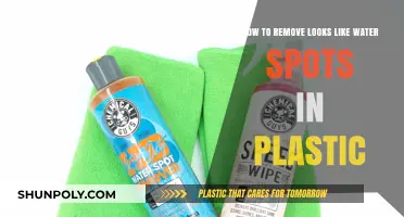 Effective Ways to Remove Water Spot-Like Stains from Plastic Surfaces