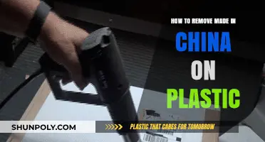 Erasing 'Made in China': Effective Methods to Remove Plastic Labels