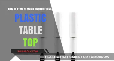 Quickly Erase Marker Stains: Clean Plastic Tabletops Like a Pro