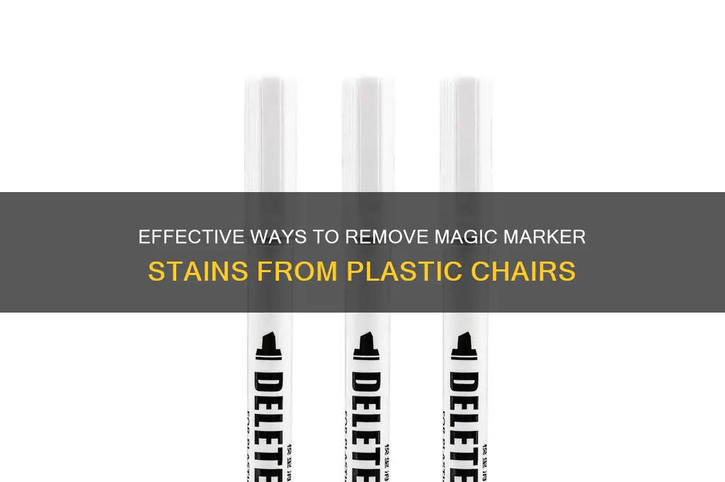 how to remove magic marker from plastic chair