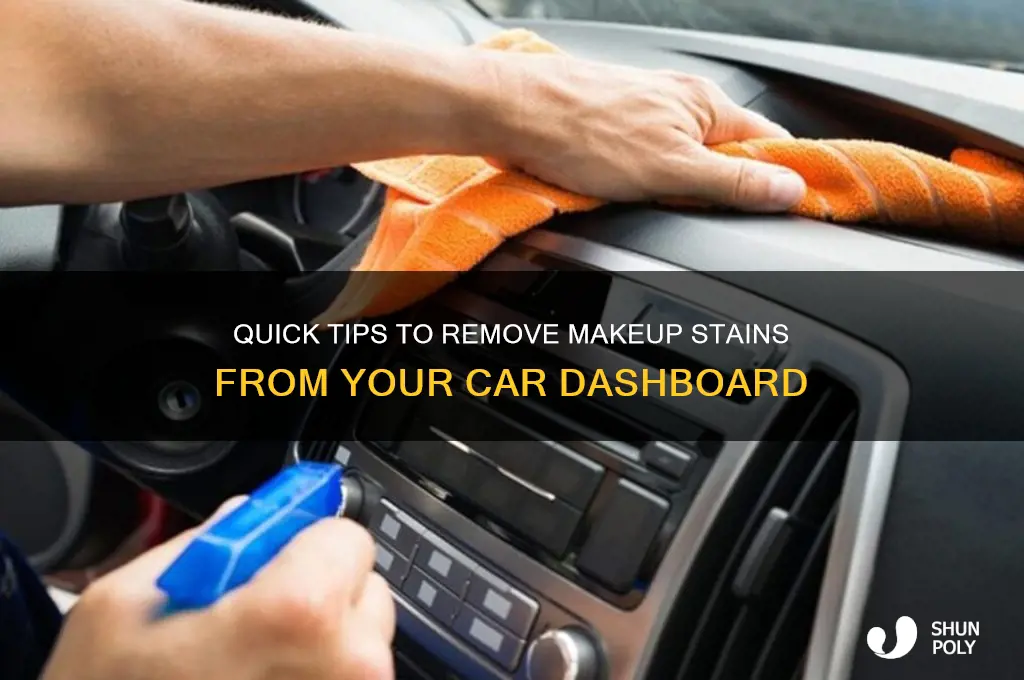 how to remove makeup stains from plastic car dashboard
